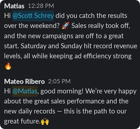 Record Weekend Sales